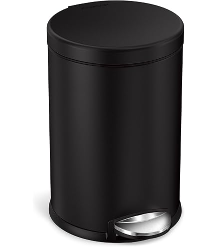 Amazon.com: simplehuman 6 Liter / 1.6 Gallon Compact Plastic Round